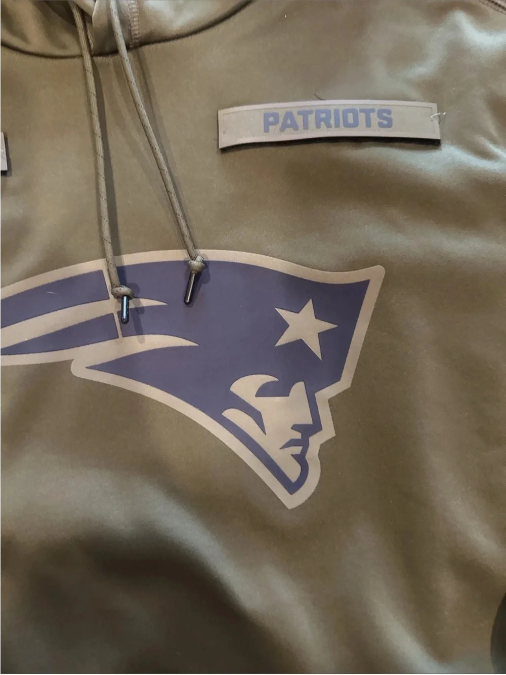 New England Patriots Nike Hoodie Mens XL Olive Salute To Service Military